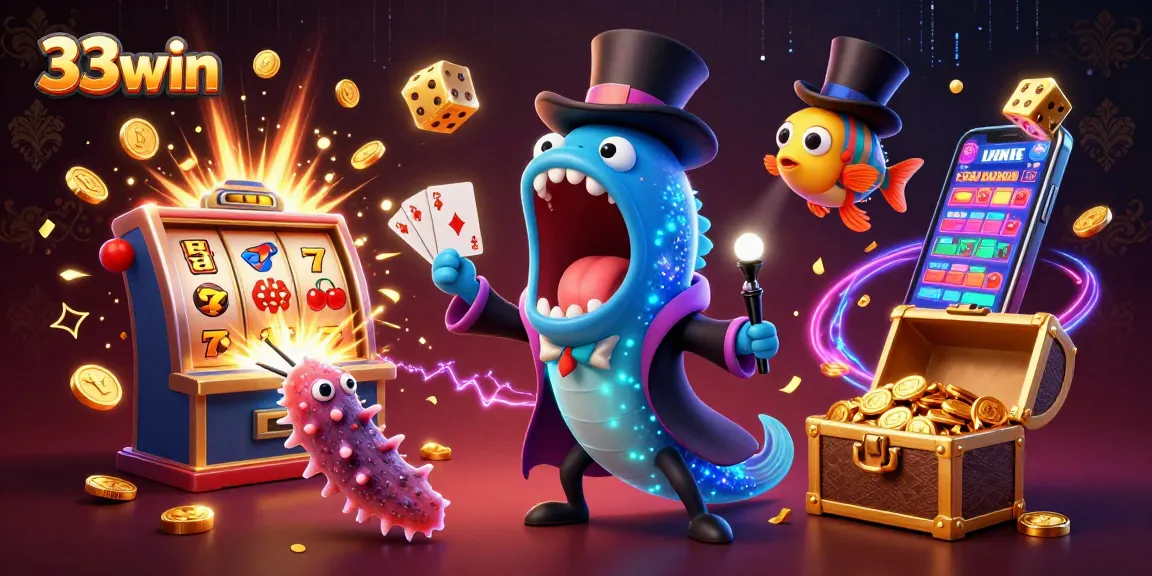 Experience jackpot thrills with 33win's deep-sea casino magic and adventure!